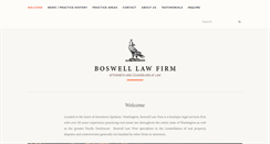 Desktop Screenshot of boswelllawfirm.com