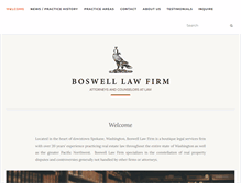 Tablet Screenshot of boswelllawfirm.com